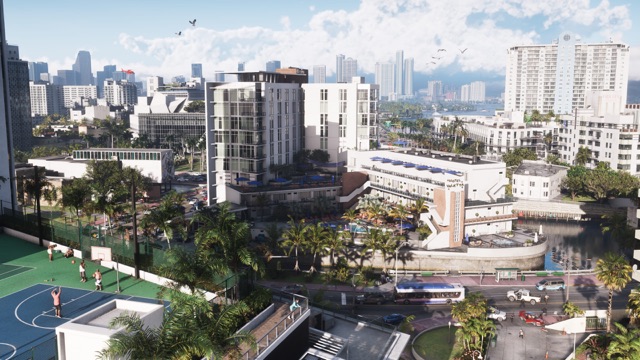 Vice City, in an official GTA 6 screenshot of Leonida (3 of 12)
